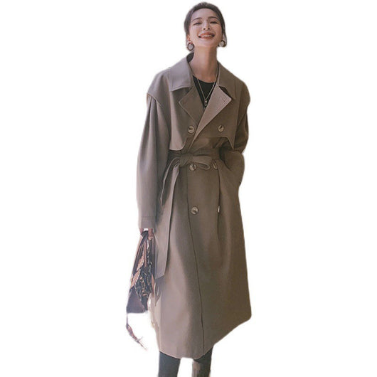 Chaqueta Casual Suelta con Cintura Ajustable para Mujer - Image 9