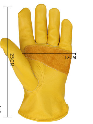 Guantes de Cuero Flor de Vaca para Soldadura y Jardinería - Protección Térmica Profesional - Image 8