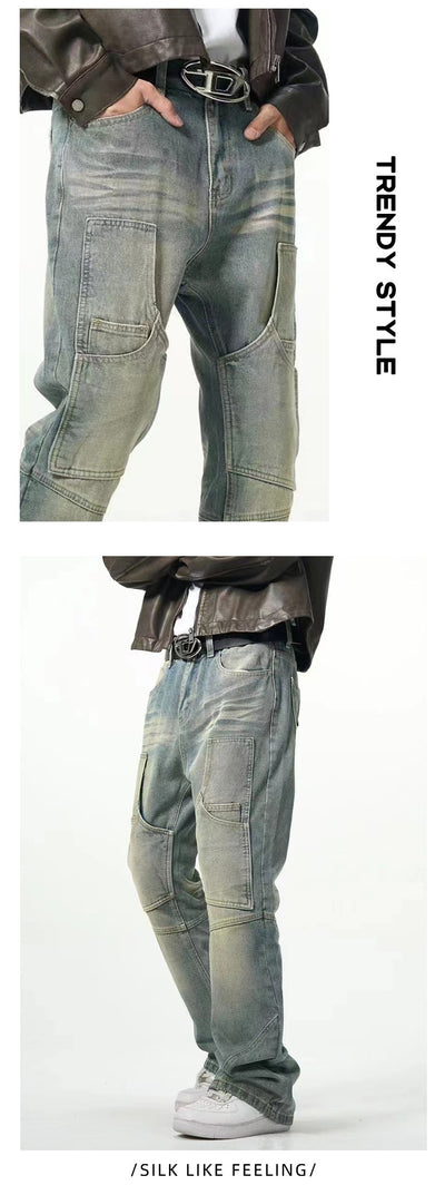 Jeans Rectos Holgados con Efecto Desgastado American Street - Image 7