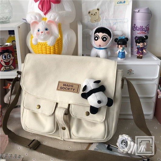 Mochila Retro Coreana de Lona para Estudiantes - Image 6