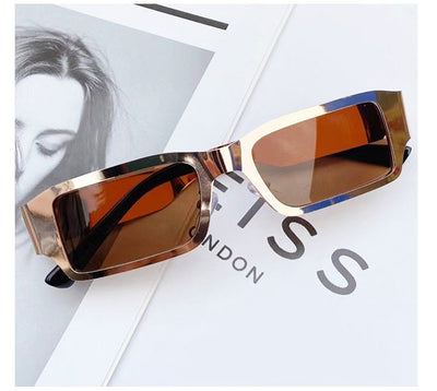 Gafas de Metal Cuadradas Pequeñas para Hombre - Estilo Importación - Image 12
