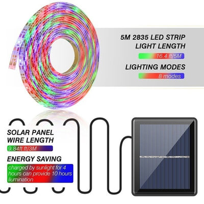 Tira de Luces Solares LED para Decoración Navideña - Image 11