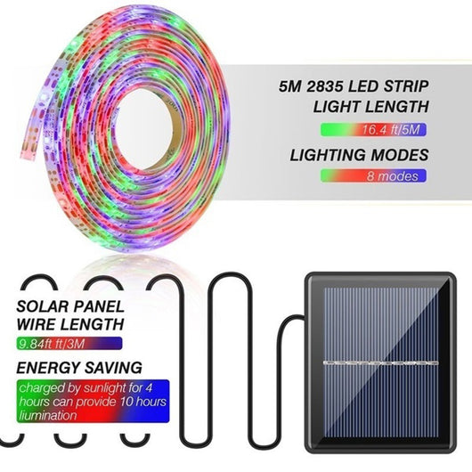 Tira de Luces Solares LED para Decoración Navideña - Image 11