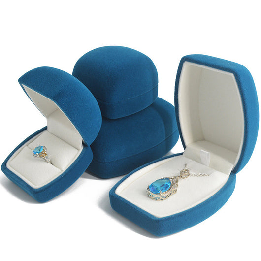 Joyero Ovalado de Terciopelo Estilo Barriguita - Image 8