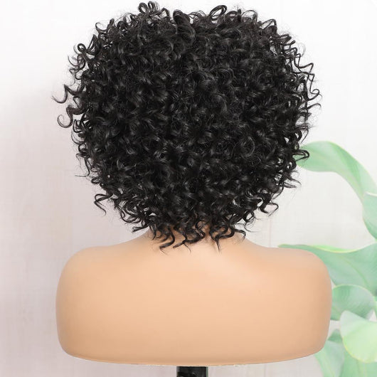 Peluca Sintética Ondulada para Mujer - Cobertura Completa de Cabello Rizado - Image 14