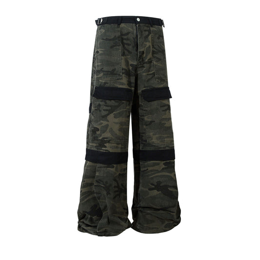 Pantalones de Trabajo Camuflaje Industrial con Costuras Reforzadas