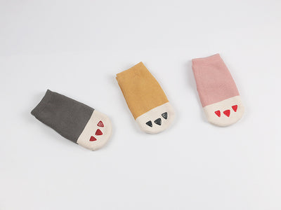 Calcetines Infantiles Terry con Bloques de Color y Diseño de Patitas - Image 6