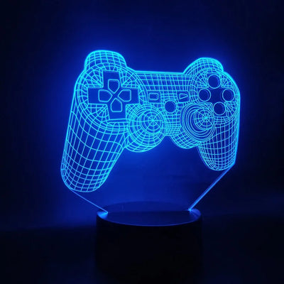 Lámpara 3D Control de Videojuegos con Luz LED Colorida - Image 9
