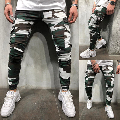 Pantalones Cargo Tácticos con Cierre y Camuflaje - Image 9