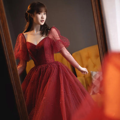 Vestido de Banquete Elegante con Mangas Largas para Mujer - Image 10