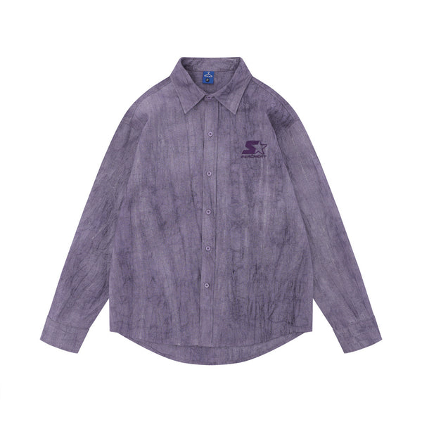 Camisa de Lino y Algodón con Bordado Artesanal para Hombre