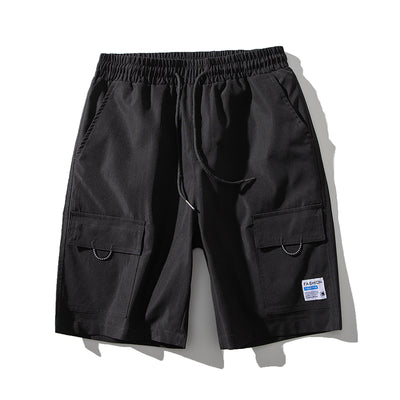 Pantalones Cortos Cargo Hombre Five-Point Tendencia Casual Urbana - Image 4