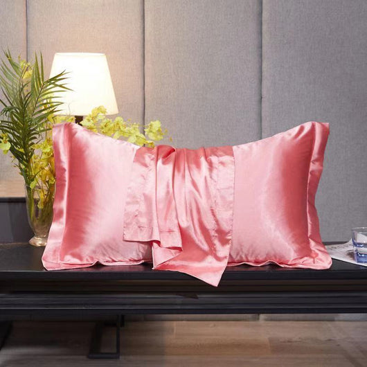 Funda de Almohada en Seda de Hielo Simple para el Hogar - Image 38