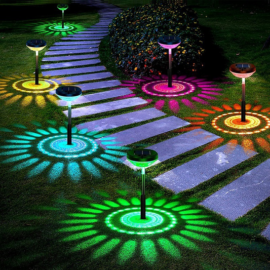 Luz Solar de Proyección para Jardín con Gotas de Agua Multicolor