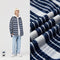 Chaqueta Camisa de Ante a Cuadros para Hombre con Estuche Portabolígrafos