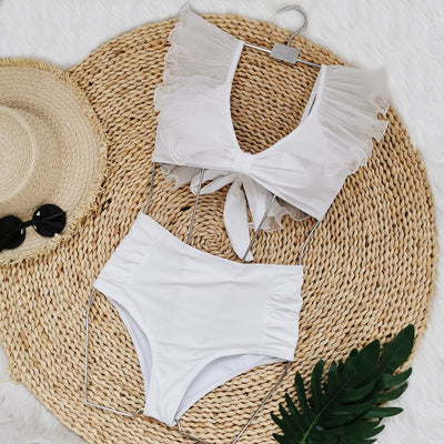 Bikini de Cintura Alta con Diseño Fruncido - Image 6
