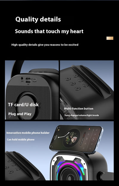 Parlante Bluetooth Portátil con Micrófono y Karaoke Integrado - Image 10