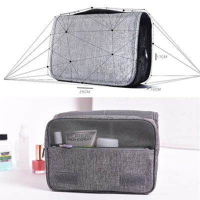 Bolsa de Aseo Colgante Impermeable con Organizador de Maquillaje para Viajes - Image 2