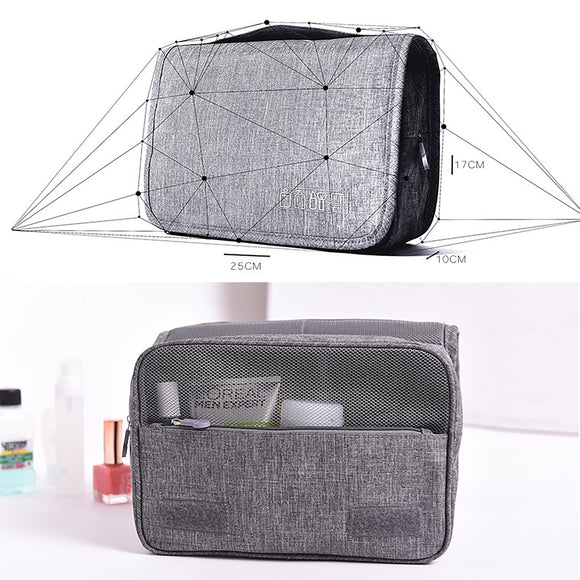 Bolsa de Aseo Colgante Impermeable con Organizador de Maquillaje para Viajes