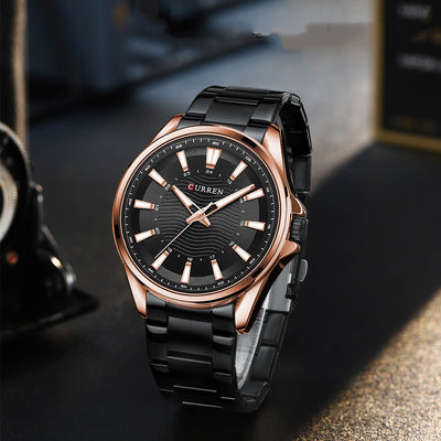 Reloj de Negocios para Hombre con Correa de Acero Inoxidable