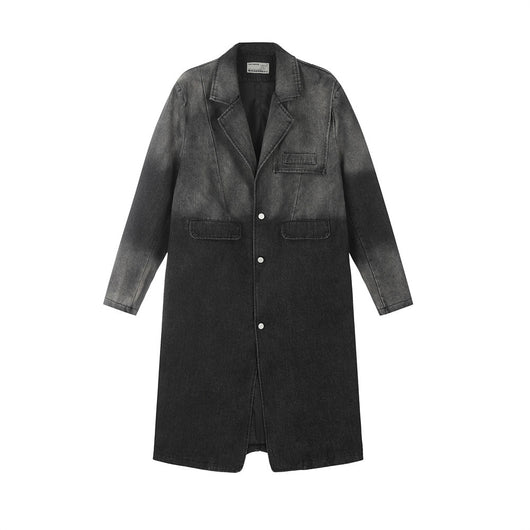 Chaqueta Denim con Degradado Tinta - Moda Casual Premium para Hombre
