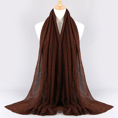 Pañuelo Plisado de Algodón Twill para Mujer - Versátil y Elegante - Image 7