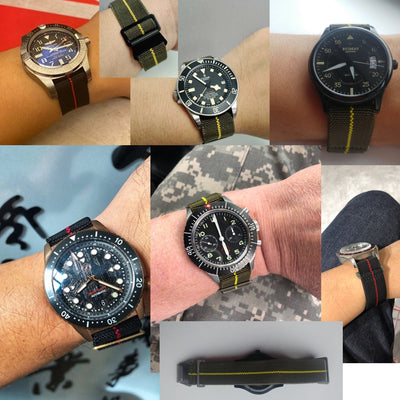 Correa de Reloj Nylon Elástica Secado Rápido para Hombre - Image 13
