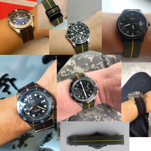 Correa de Reloj Nylon Elástica Secado Rápido para Hombre - Image 13