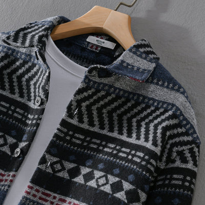 Camisa Acolchada Suelta de Manga Larga para Hombre - Image 3