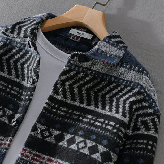 Camisa Acolchada Suelta de Manga Larga para Hombre - Image 3