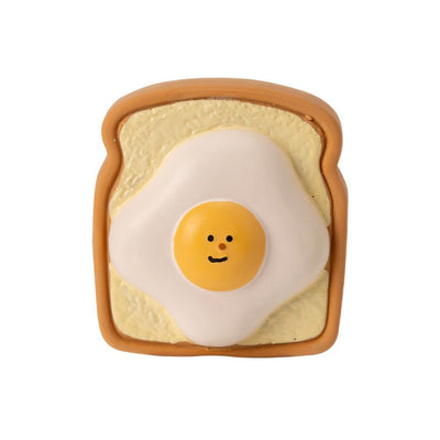 Juguete Mordedor para Perros Forma Pan con Patrón Cartoon - Resistente y Chirriante - Image 4