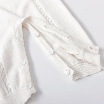 Enterizo Tejido Trenzado con Cuello Peter Pan para Primavera y Otoño - Image 13