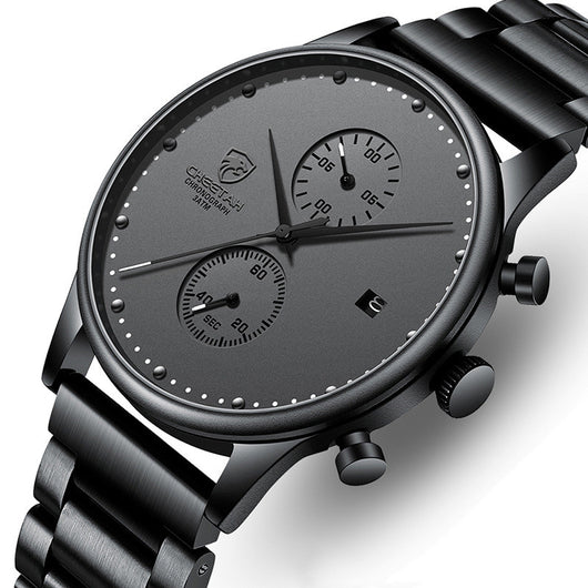 Reloj Empresarial para Hombre Resistente al Agua con Correa de Acero Multifuncional - Image 2