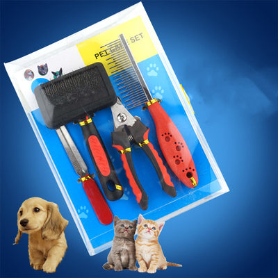 Kit Completo de Aseo Canino: Peine, Cepillo, Cortauñas y Lima - Image 10