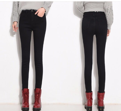 Pantalones Vaqueros de Terciopelo Grueso para Mujer - Image 9