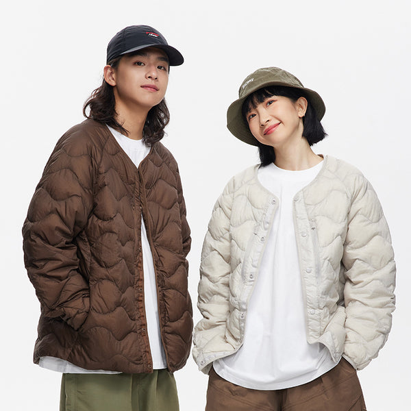 Chaqueta Acolchada Casual Onda para Parejas