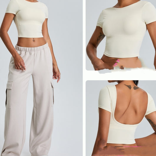 Top Deportivo Secado Rápido con Espalda Abierta - Conjunto Perfecto para Correr - Image 8