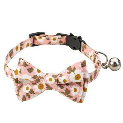 Collar Floral de Algodón con Moño para Gatos - Image 14