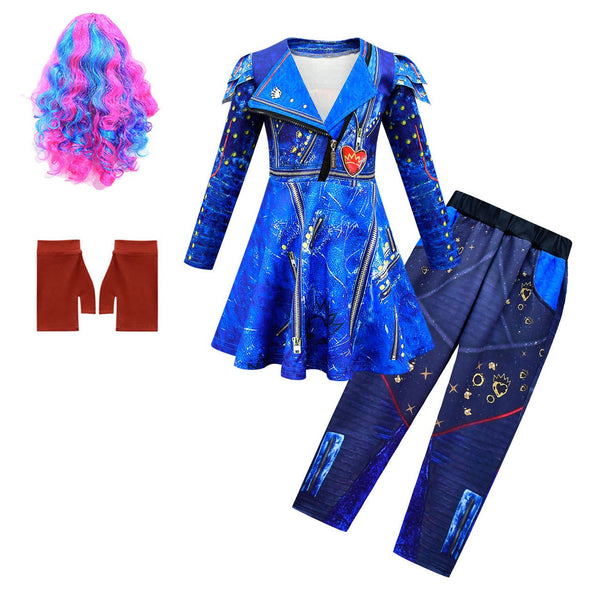 Disfraz Infantil Azul para Halloween - Conjunto Completo