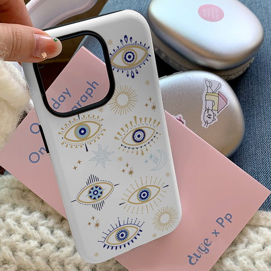 Funda Retro 2 en 1 con Patrón de Ojos - Protección Avanzada - Image 3