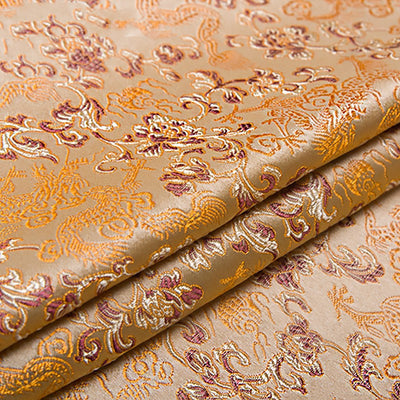 Tela de Brocado Seda Auténtica para Traje Tang Antiguo y Cheongsam - Artesanía DIY - Image 17