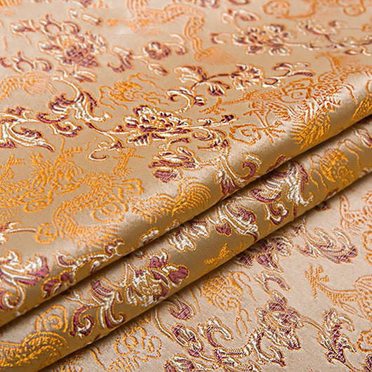 Tela de Brocado Seda Auténtica para Traje Tang Antiguo y Cheongsam - Artesanía DIY - Image 17