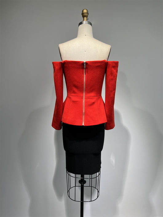 Conjunto de 2 Piezas: Blusa Suelta y Falda Ajustada Casual - Image 10
