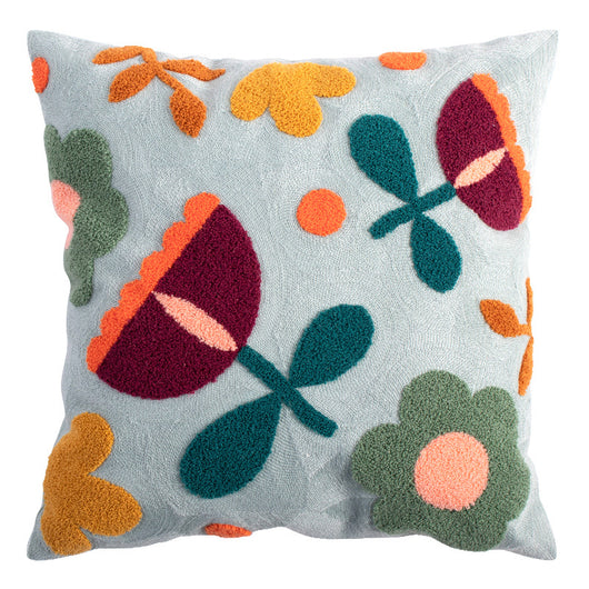 Funda de Almohada de Algodón Americano con Bordado Azul Adorable - Image 5