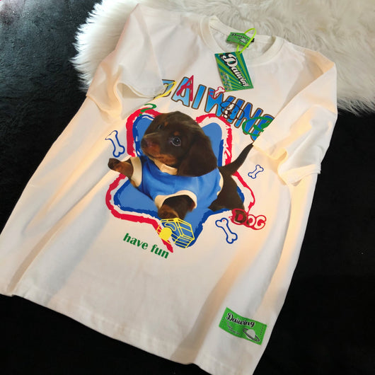 Playera Infantil con Diseño de Perrito Colorido - Image 4