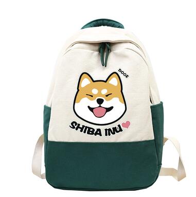 Mochila Canvas Shiba Inu Versátil para Uso Diario - Image 5