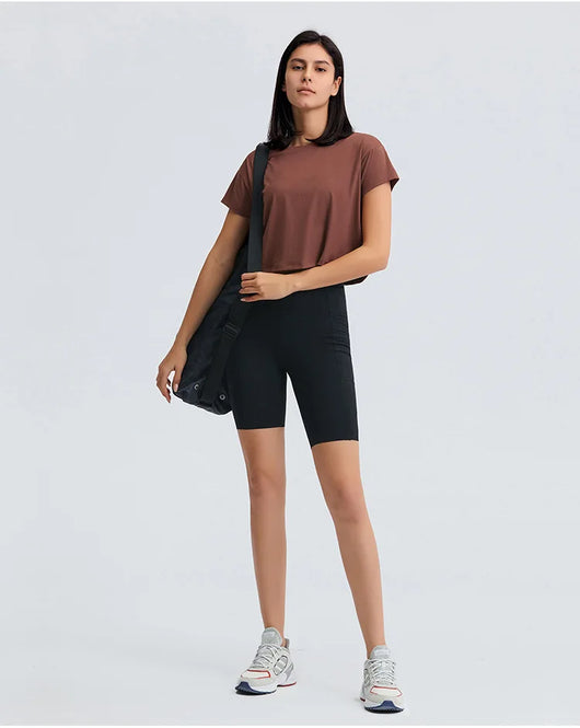 Top Deportivo Mujer Primavera Cuello Redondo Manga Corta Transpirable - Image 54