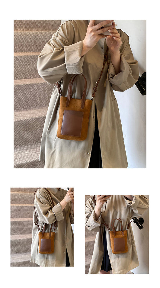 Bolsa Crossbody Retro Leopardo Otoño Invierno - Bandolera Ante Versátil para Teléfono - Image 15