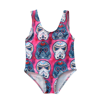 Bikini Infantil con Estampado de Calavera Cartoon - Image 8