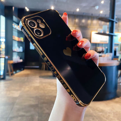 Funda Protectora Love con Electroplating y Silicona Antichoque - Image 6